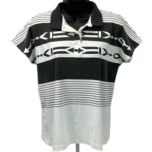 Vintage 90s Head Sportswear Polo Shirt White Tennis Pickleball Womens L Large